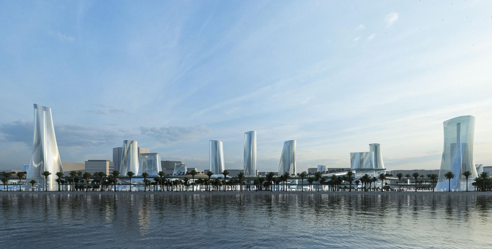 Infografía de la 'city' propuesta pero descartada en los suelos de Muelle Heredia.