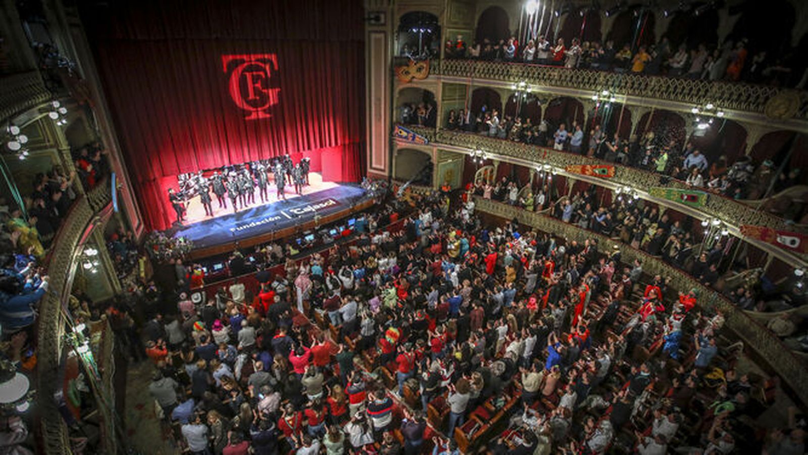 El Teatro Falla en una sesión celebrada en años anteriores