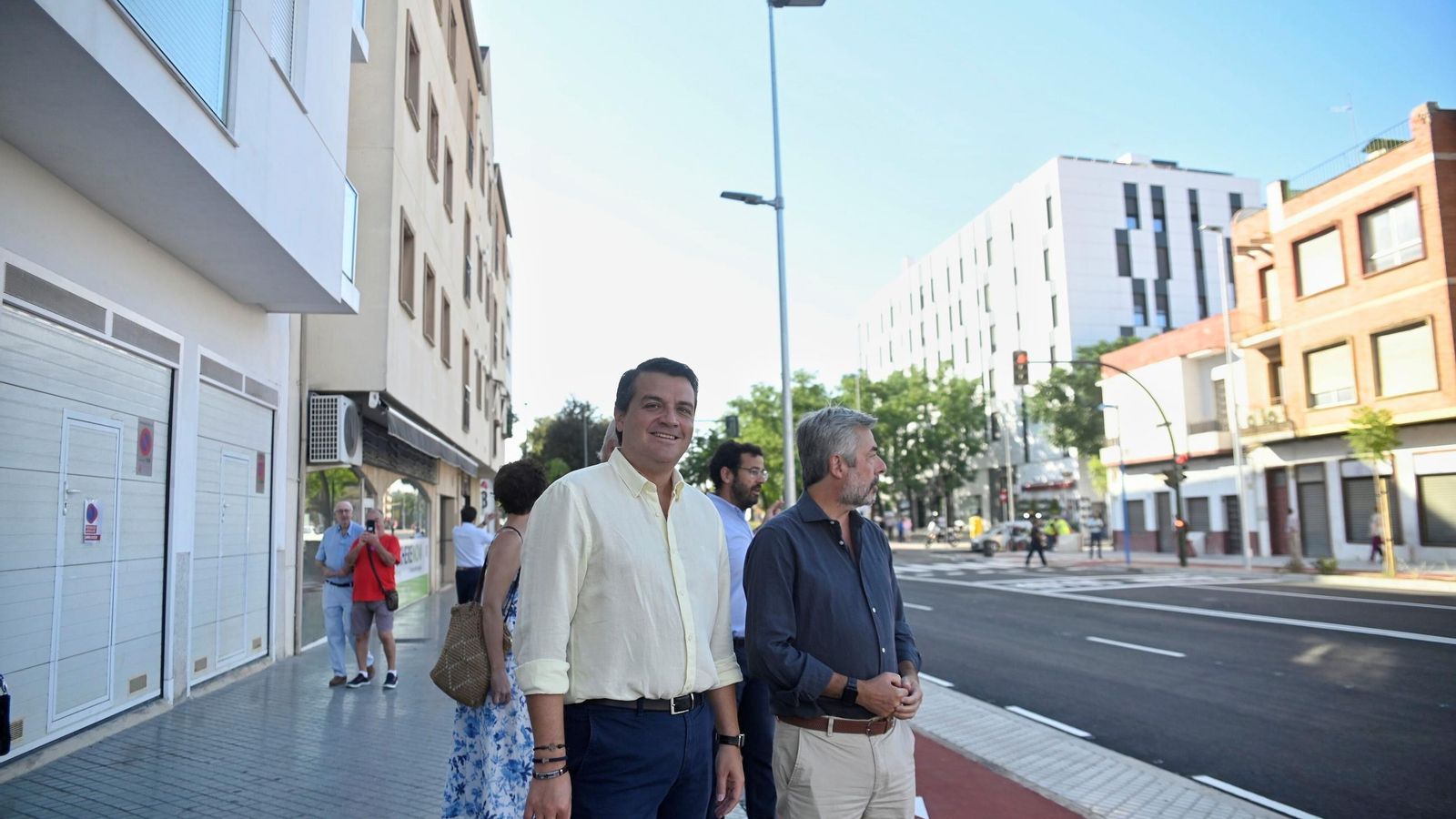 José María Bellido y Miguel Ángel Torrico, en la apertura al tráfico de la vía