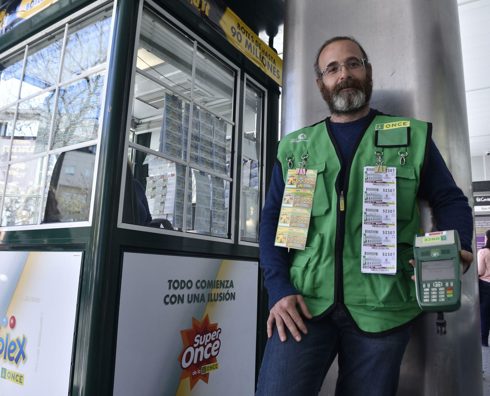 El vendedor de la ONCE.