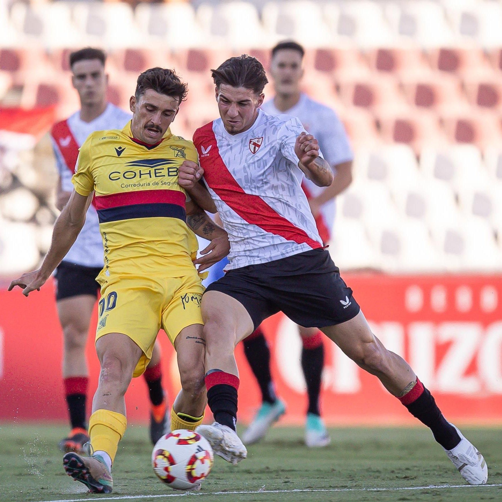 Collado, con el Sevilla Atlético.