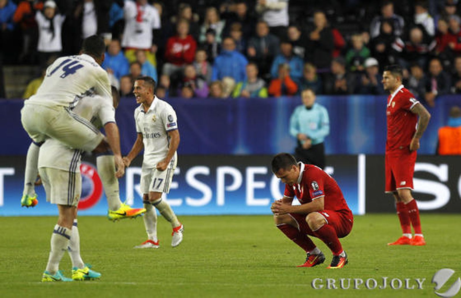 Las imágenes de la Supercopa de Europa Real Madrid-Sevilla