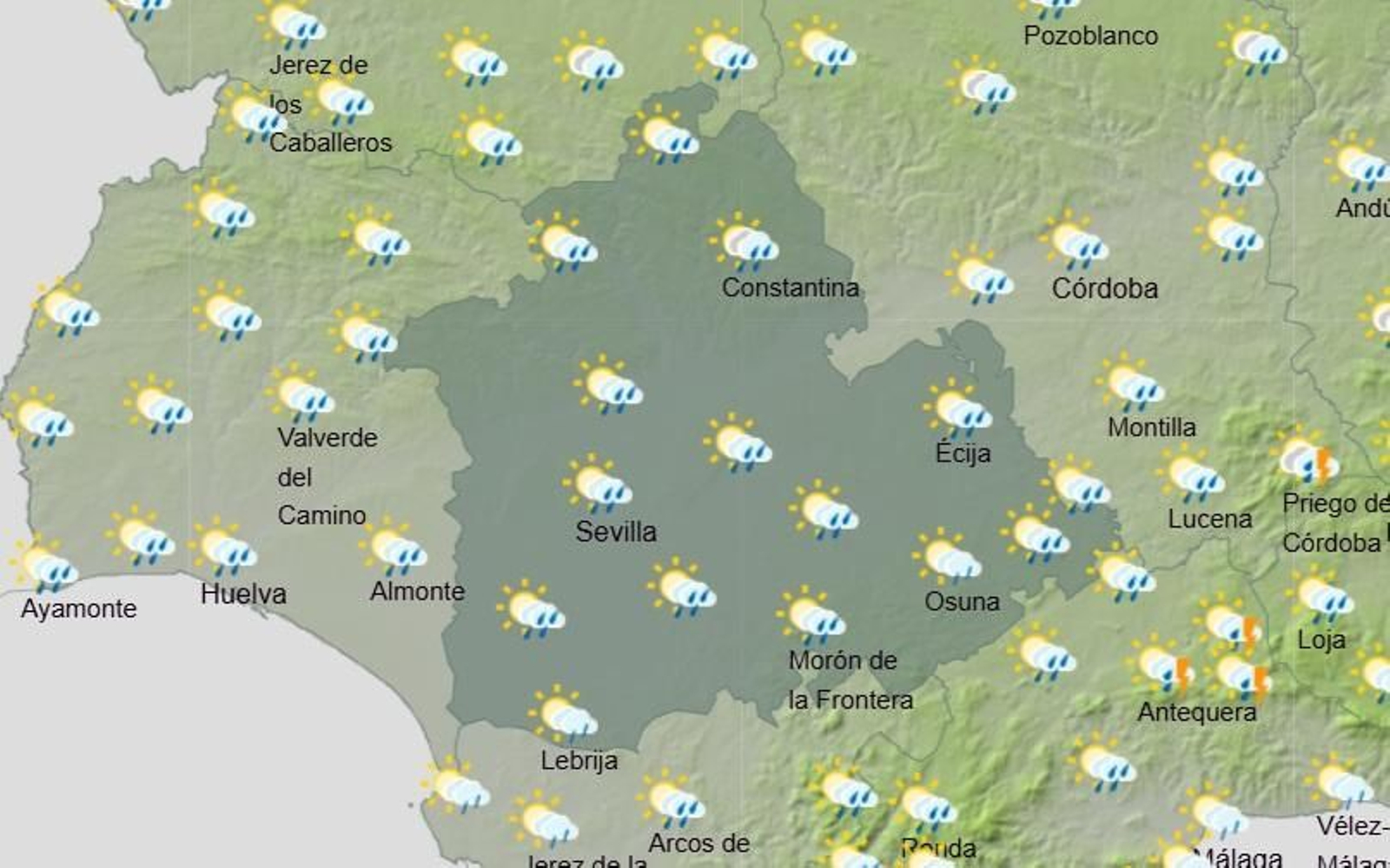 La atmósfera será variable hasta el Jueves Santo, cuando se recuperará la estabilidad.