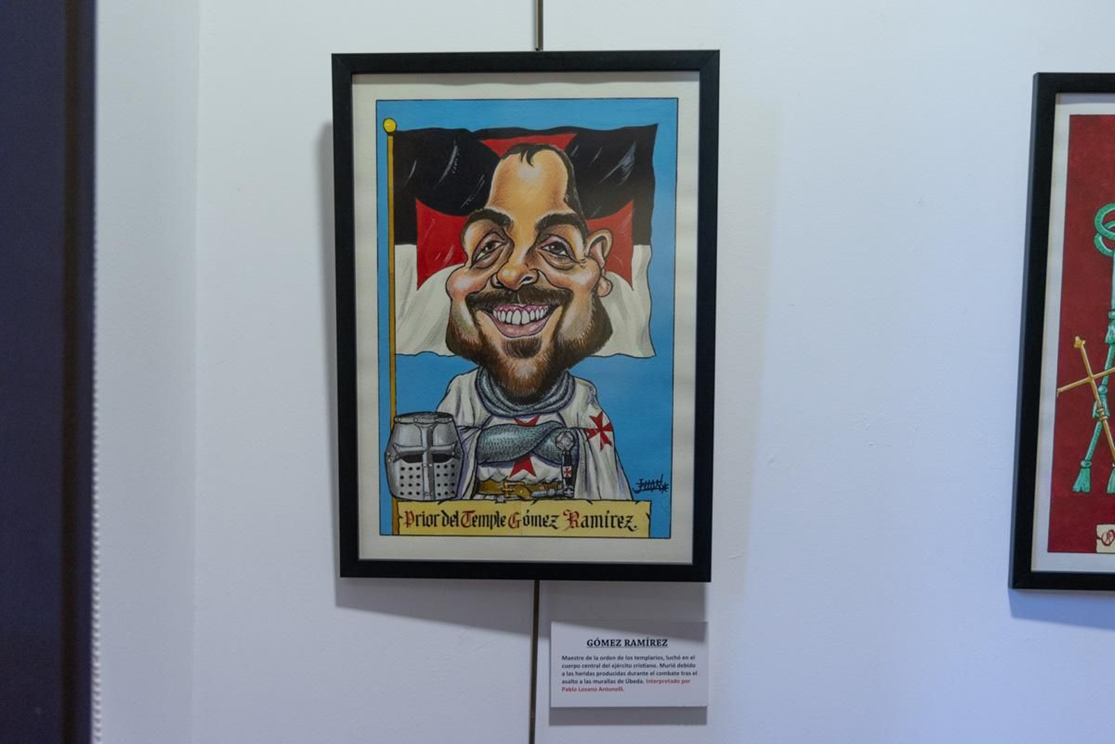 En imágenes: Juan Hervás retrata con caricaturas a destacados personajes de la Batalla de las Navas de Tolosa en esta exposición