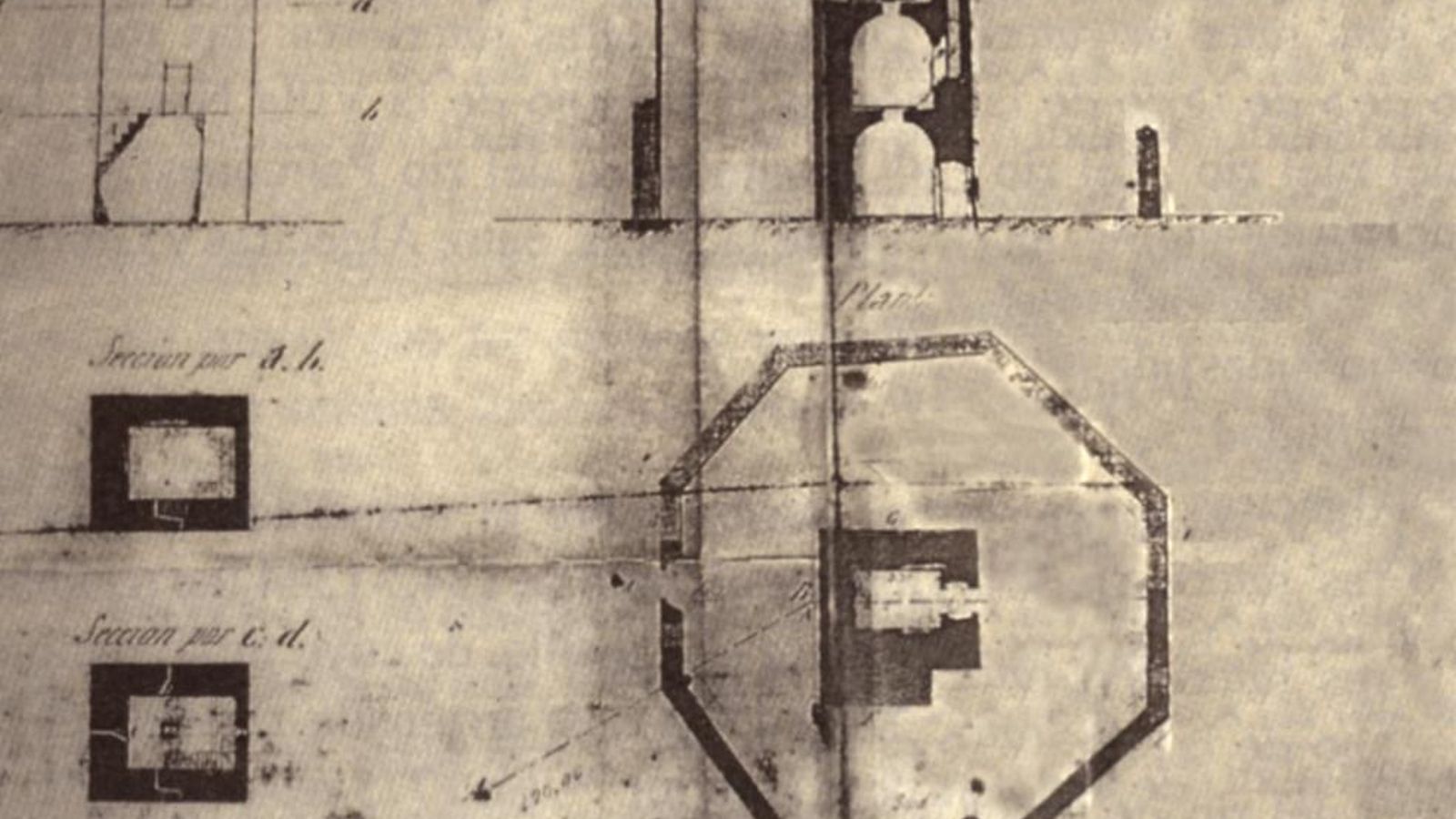 Proyecto de restauración de la torre de los Adalides para ser usada como almacén de pólvora. Año 1878 (Comandancia de Ingenieros del Campo de Gibraltar).