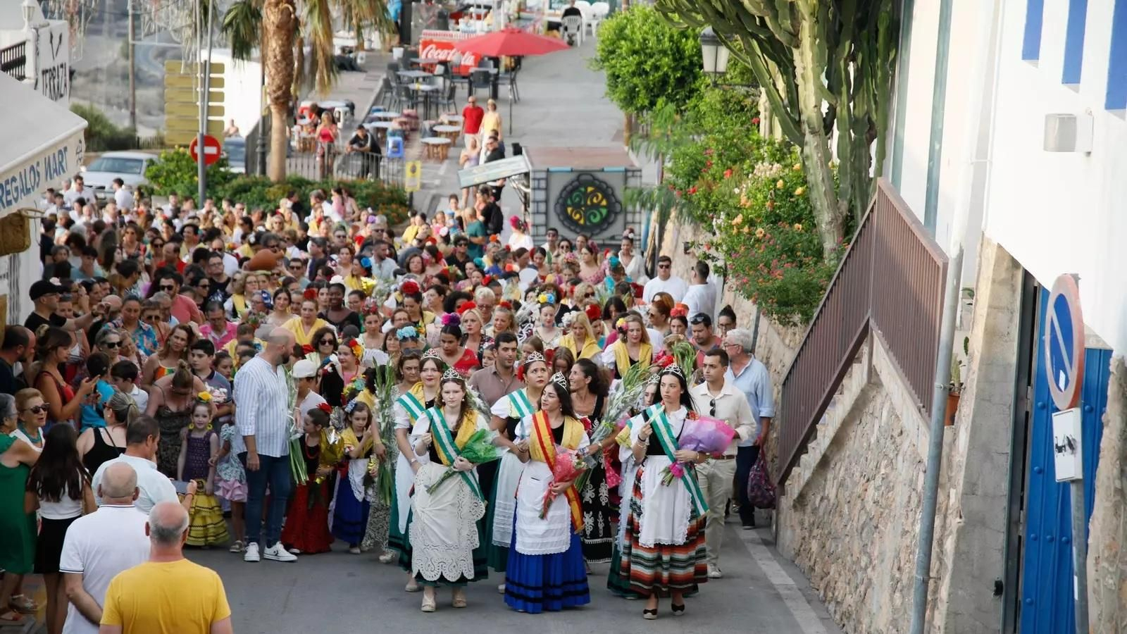 La Subida del Agua y ofrenda floral tiene varios años de antigüedad