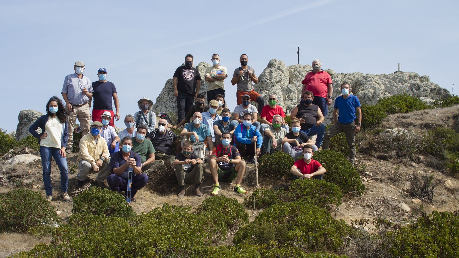 Los voluntarios que participaron en la iniciativa.