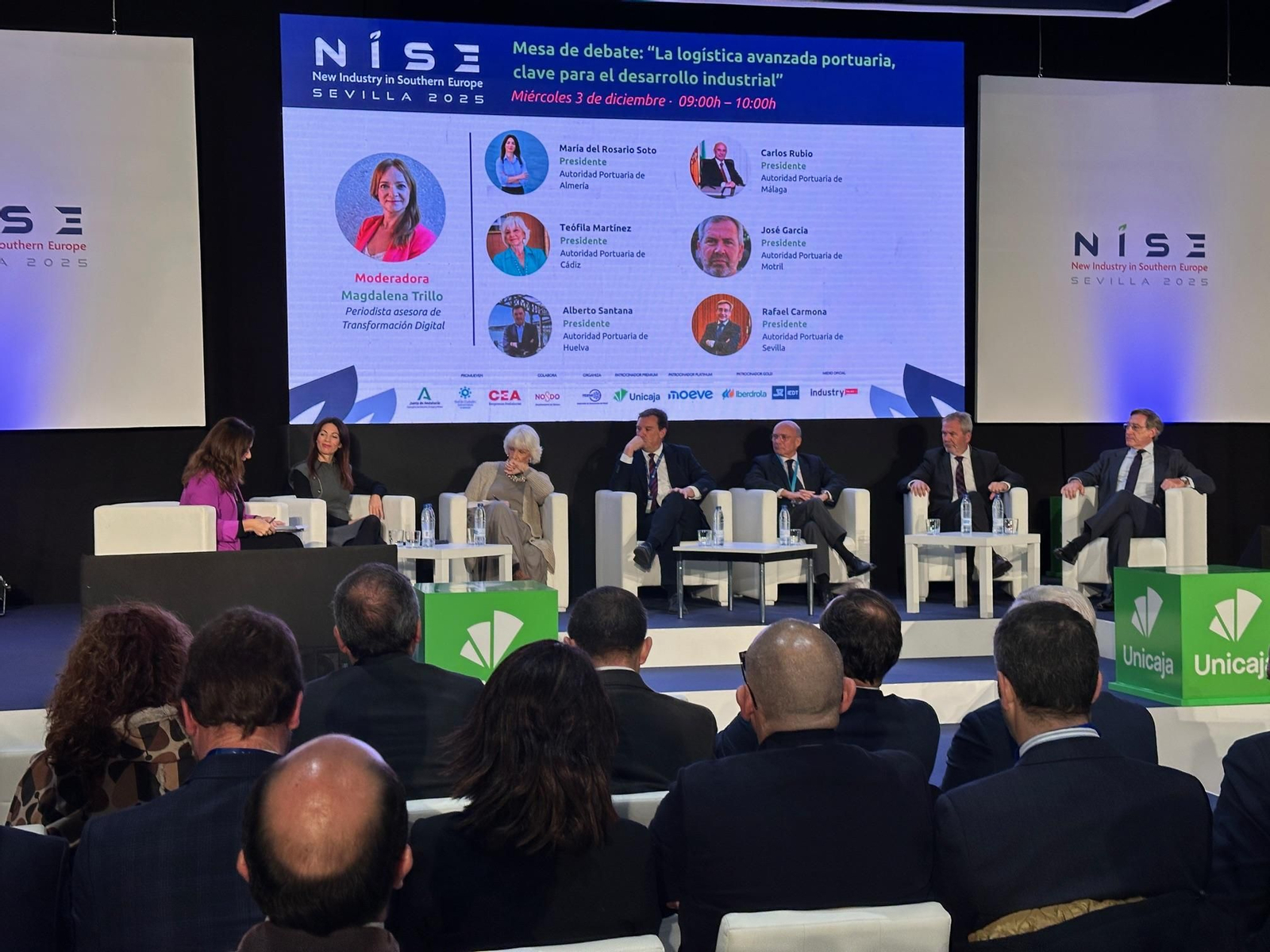 Presidentes de las autoridades portuarias ubicadas en Andalucía en el congreso NISE Sevilla.