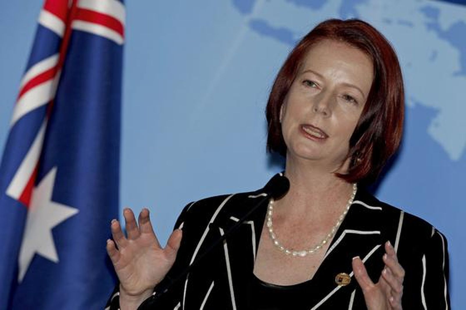 La primera ministra británica, Julia Gillard, en la cumbre del G20, celebrada en Seúl (Corea del Sur).


Foto: Agencias