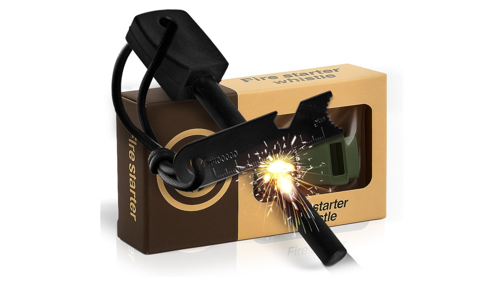 Velvora Pedernal de supervivencia arrancador de fuego