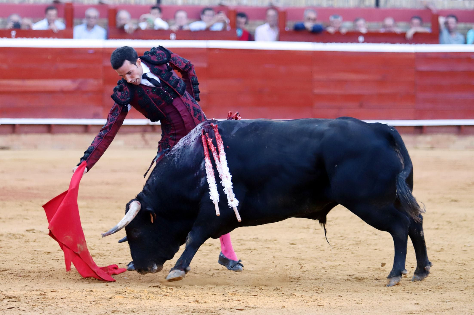 David de Miranda en la Plaza de Toros de La Merced.