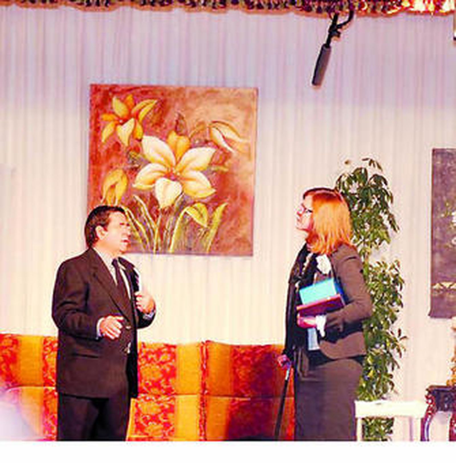 El grupo de teatro local Muñoz Seca inauguró el Certamen de Teatro.