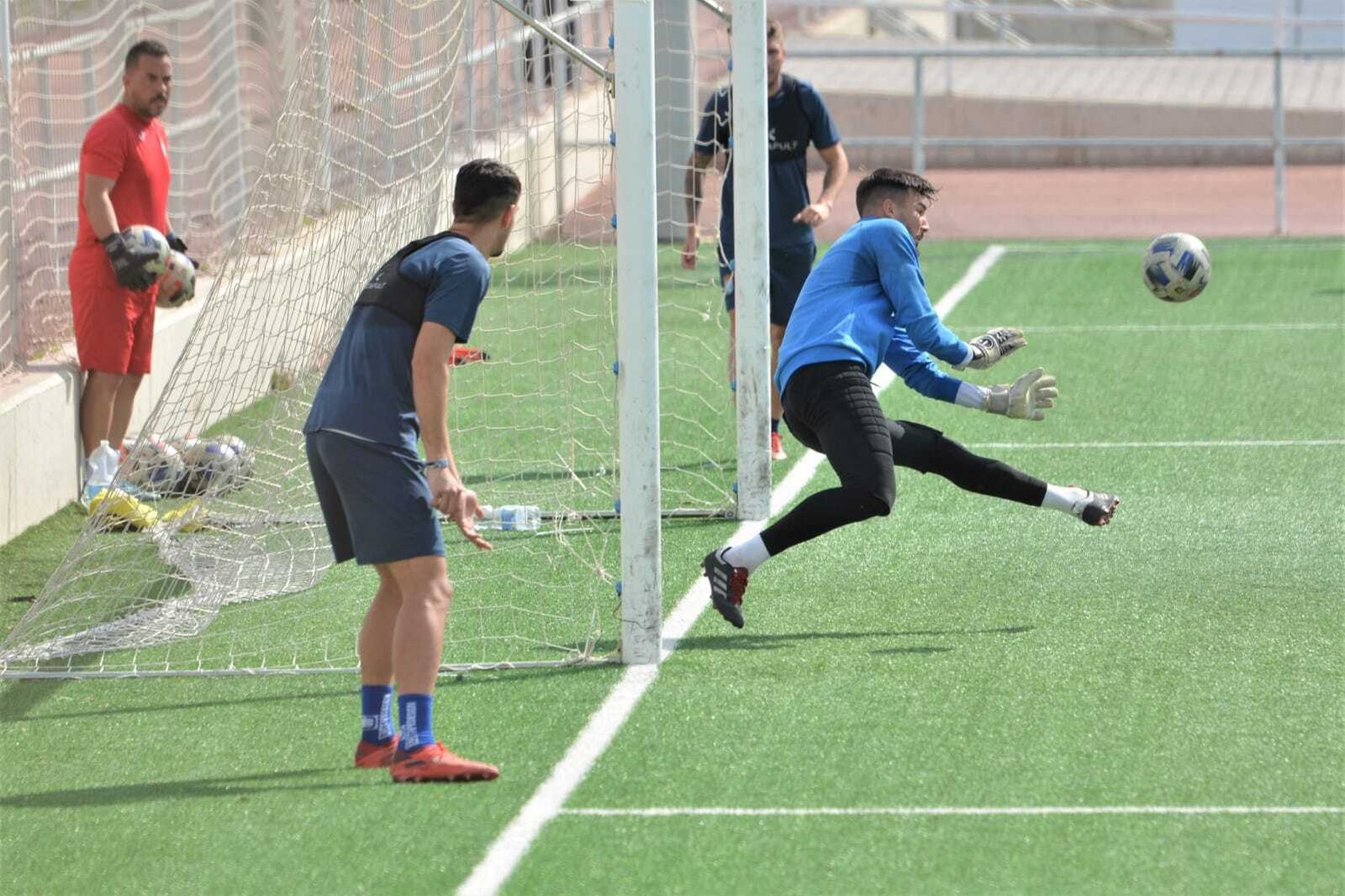 Salvi Carrasco, en el entrenamiento de ayer en La Granja.