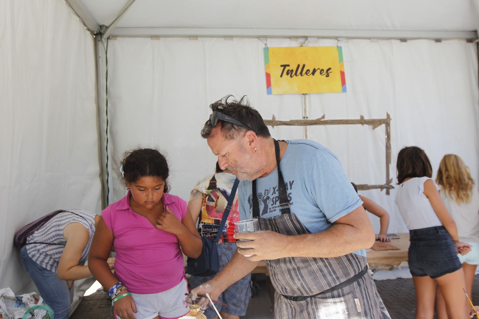 Taller cuerda-seca alfarería. Feria de Almería 2019