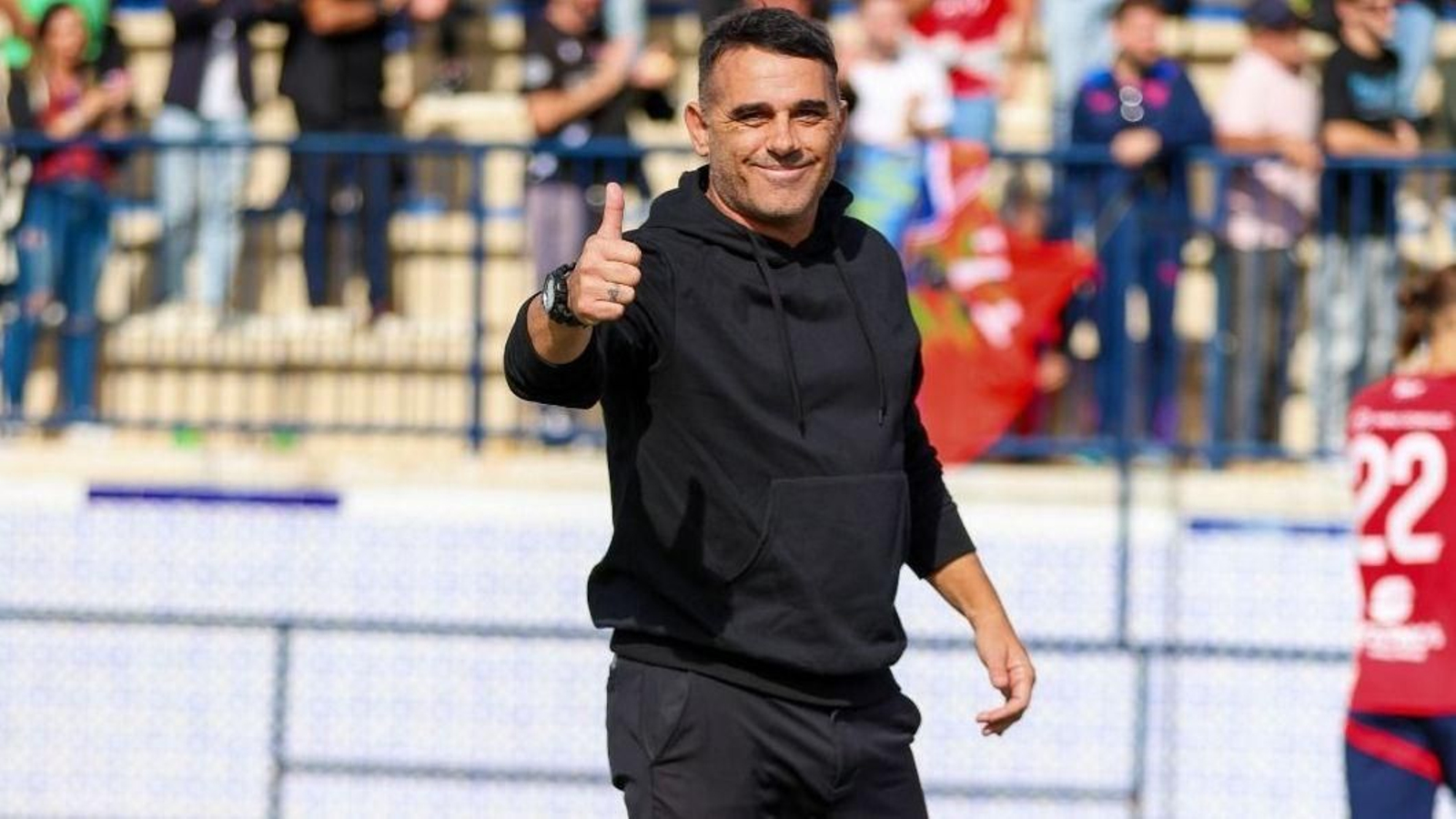 El entrenador del Dos Hermanas, Emilio Fajardo