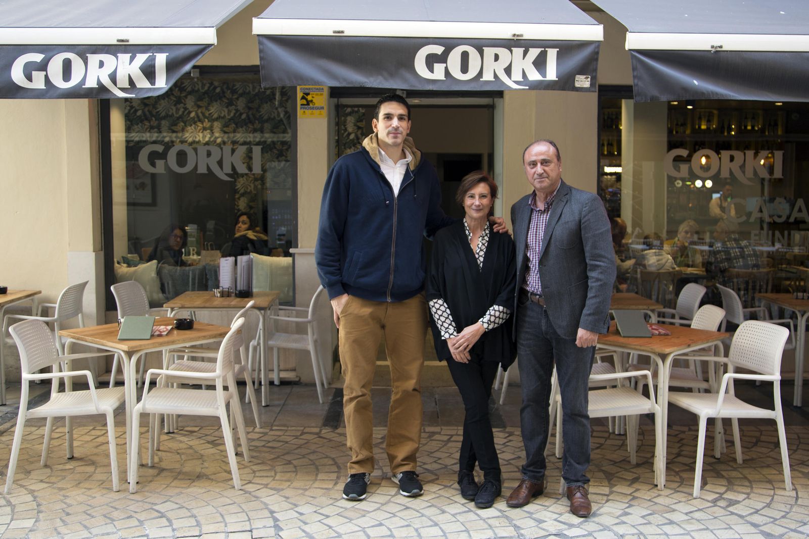 Carlos Suárez,  Ángela Labrada y Juan Luis Pinto.