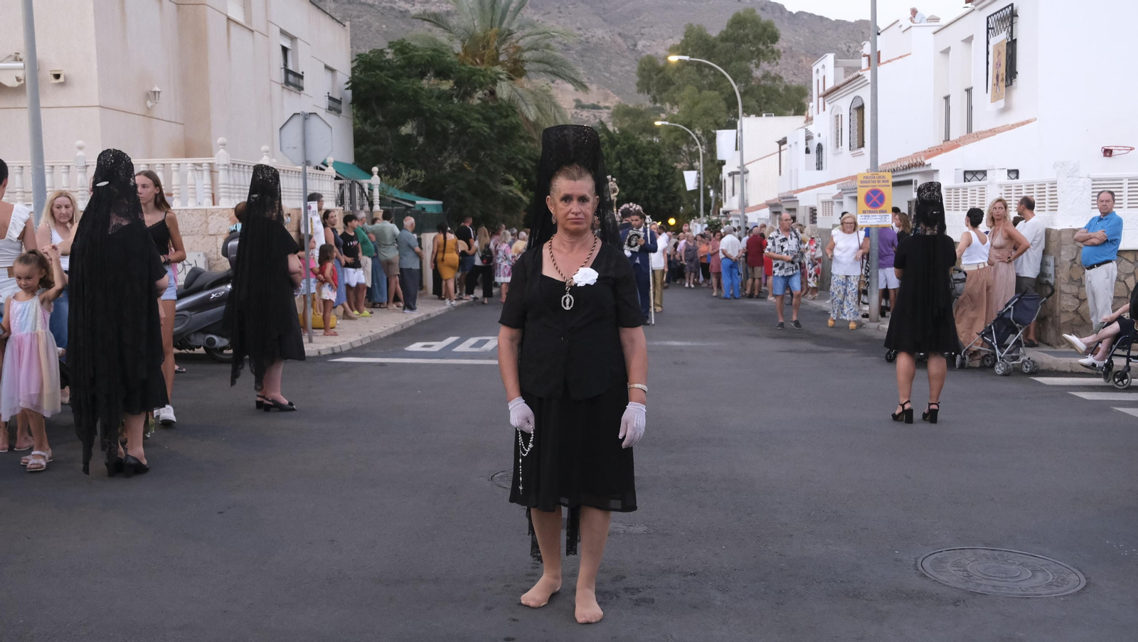 Procesión terrestre de la Virgen del Carmen en Aguadulce