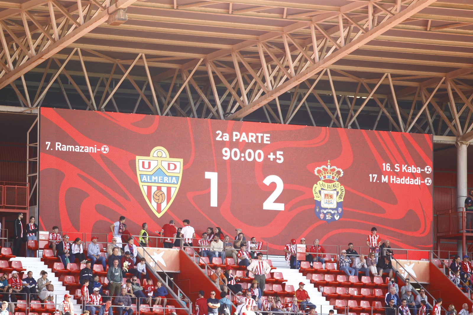 Imágenes del partido U.D. Almería-U.D. Las Palmas