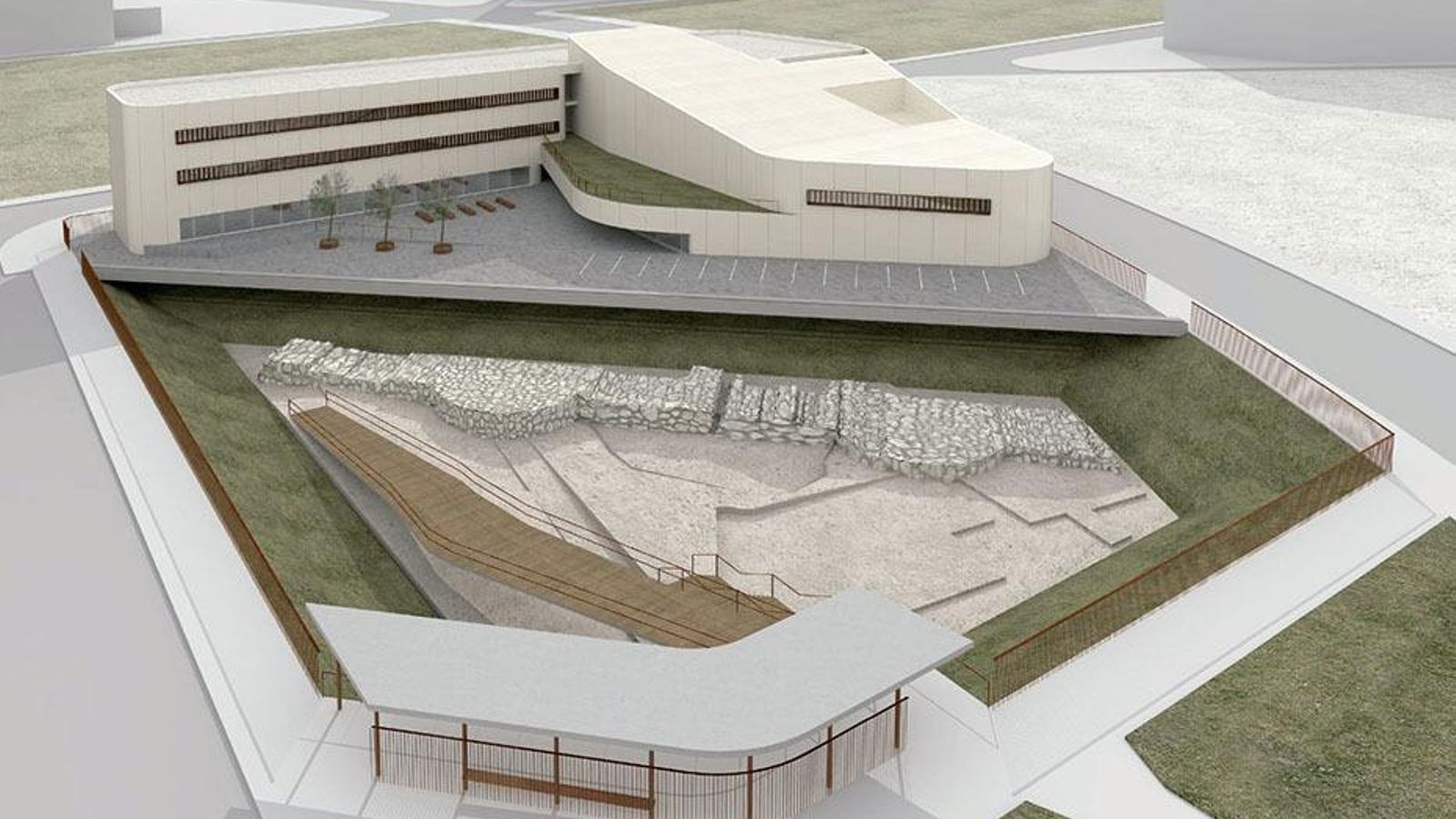 Maqueta del futuro edificio del Conservatorio Superior "Andrés de Vandelvira". Maqueta del futuro edificio del Conservatorio Superior "Andrés de Vandelvira".