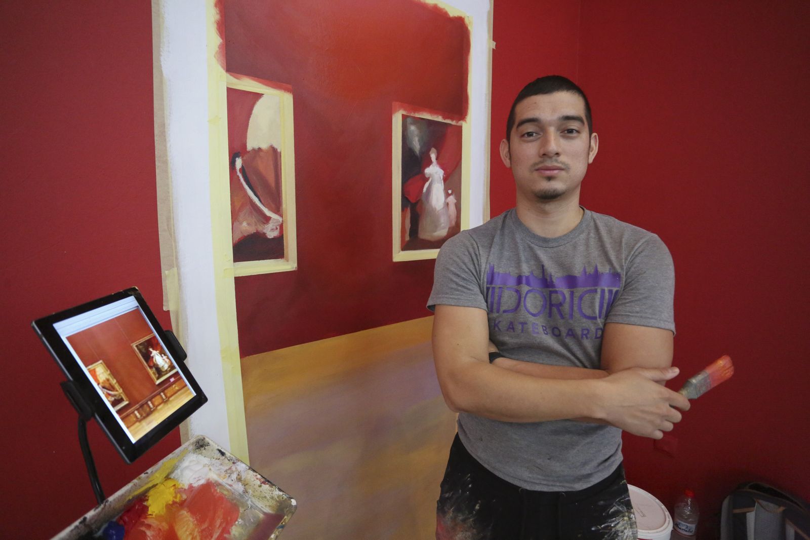 Julio Anaya, este martes, en la sede de la Colección del Museo Ruso.