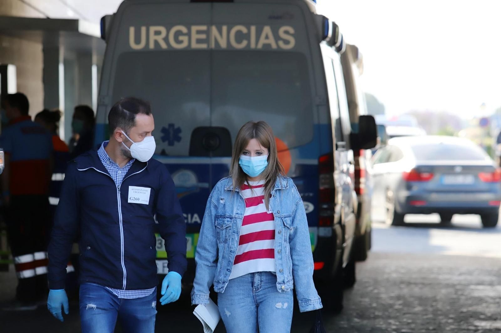 Hospital Juan Ramón Jiménez esta mañana.