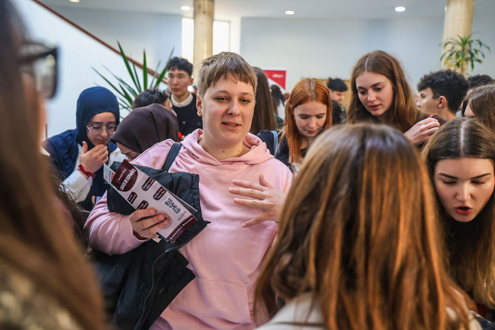 Fotografías de la llegada de estudiantes Erasmus a la Universidad de Huelva