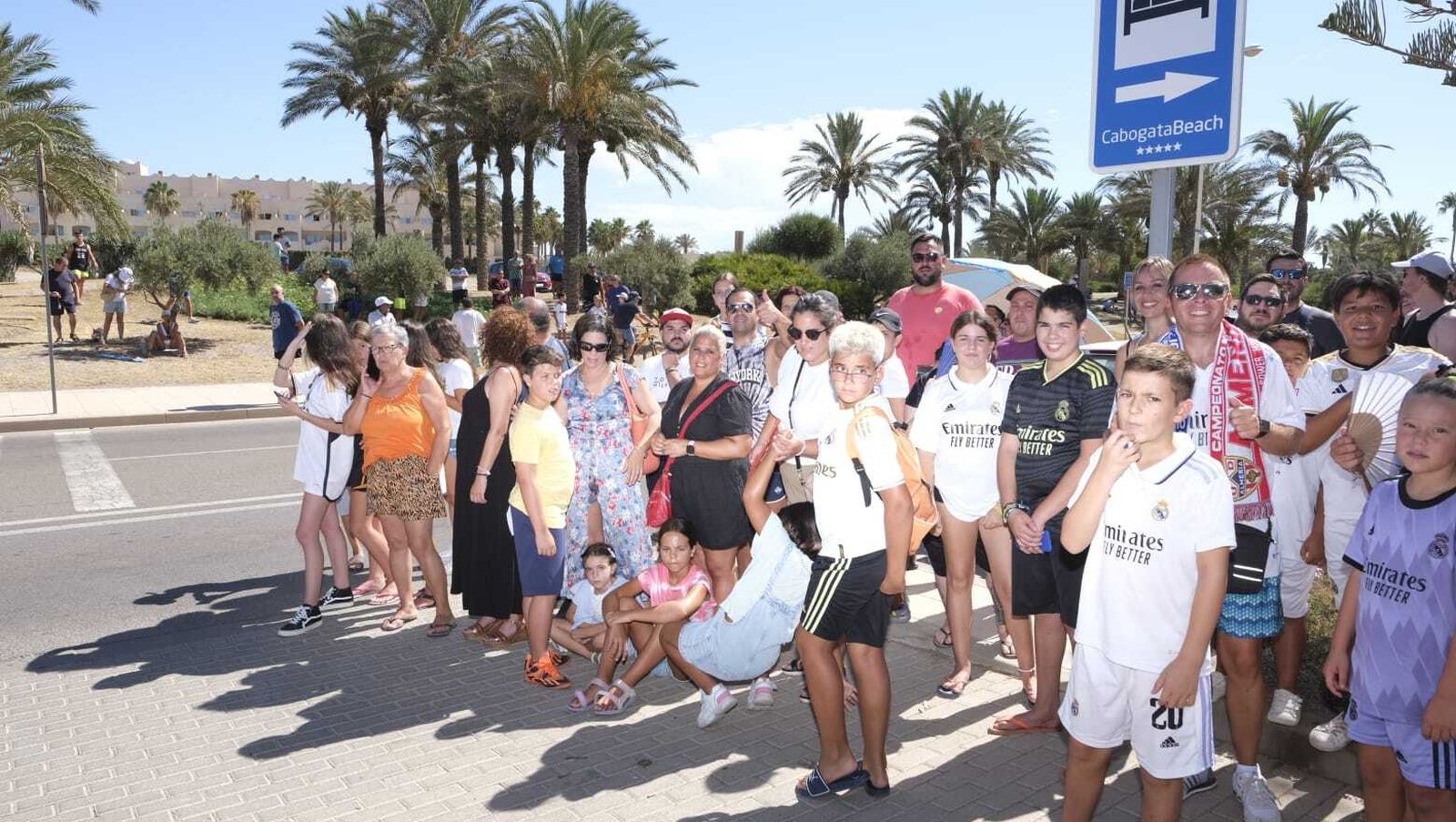 La llegada del Real Madrid a Almería en imágenes