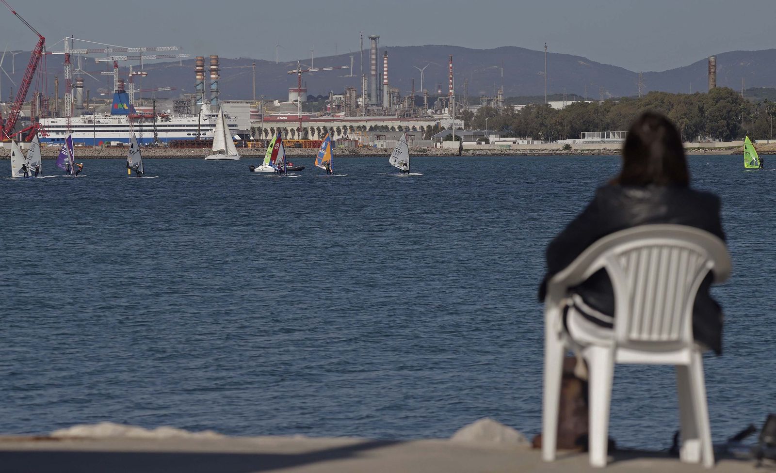Las fotos de la segunda jornada opa de Andalucía de la clase Windsurfer, en La Línea