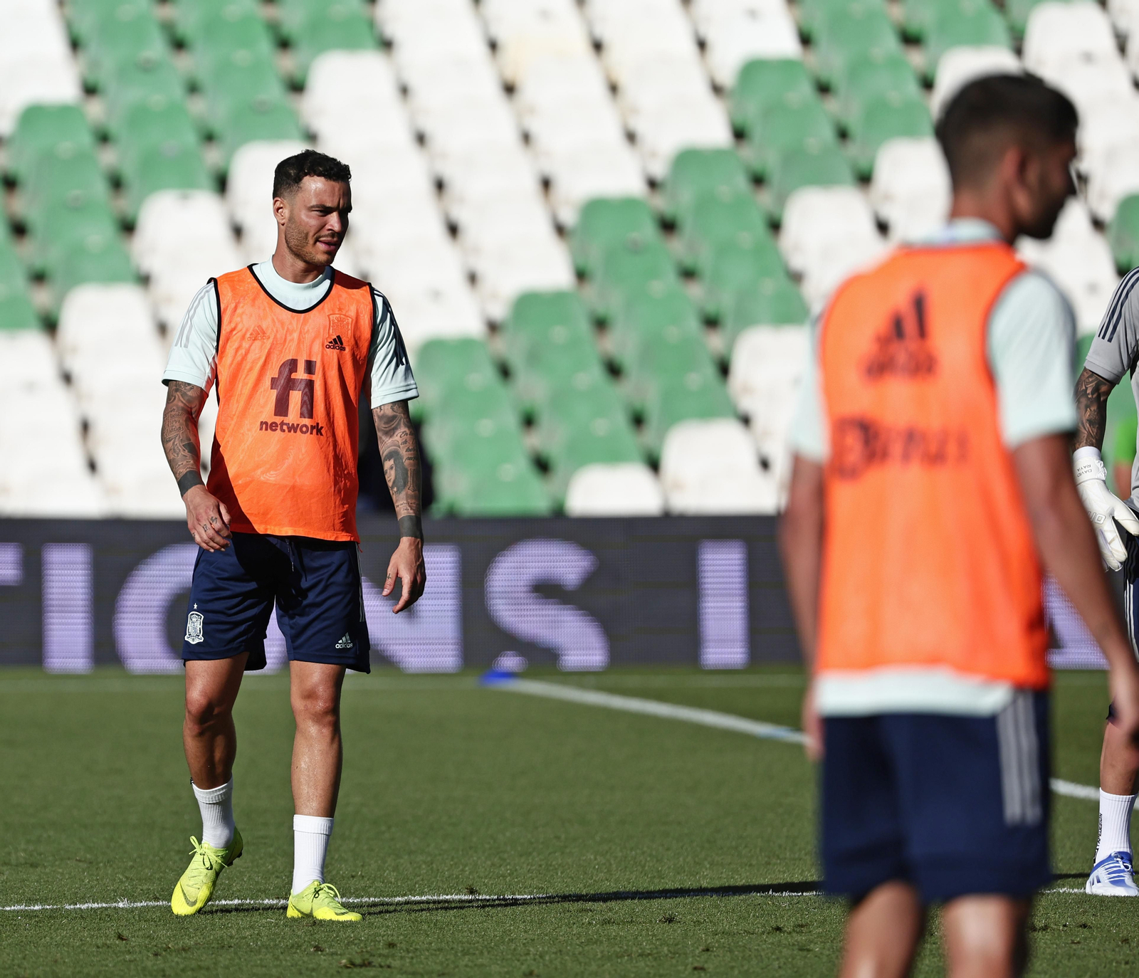 Las imágenes de la selección española en Sevilla