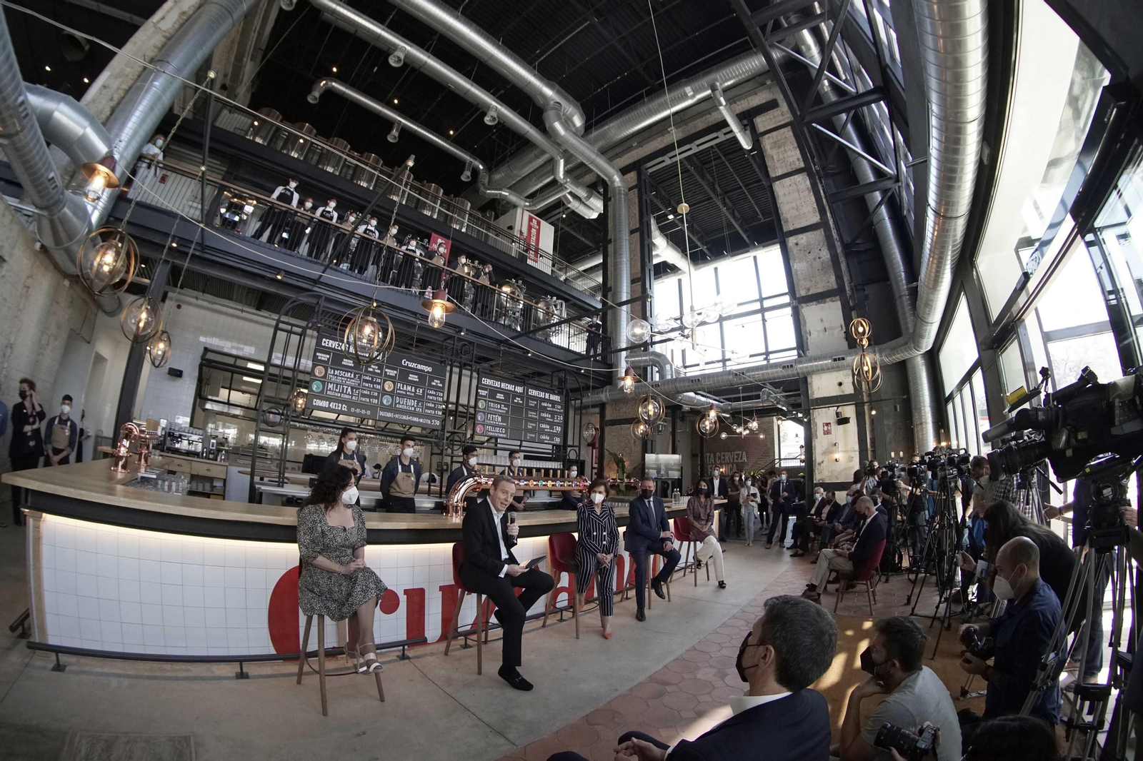 Las imágenes de la inauguración de La Factoría de Cruzcampo