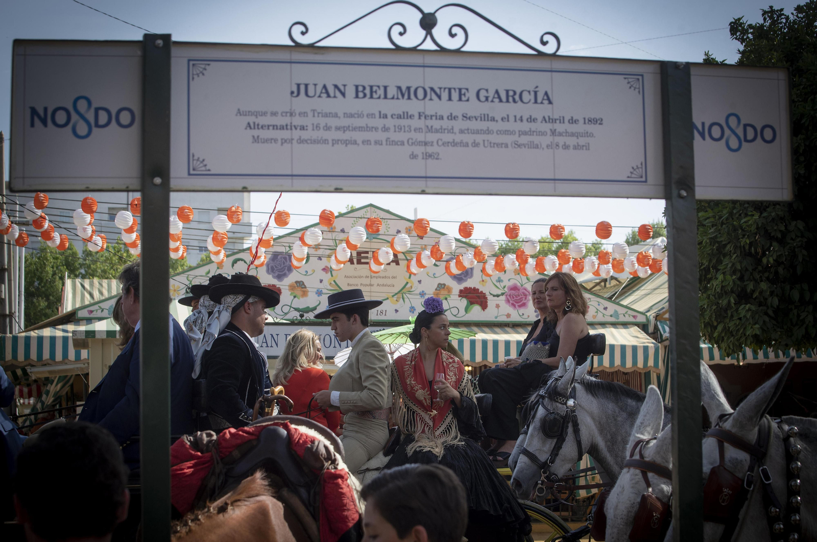 Caballistas el pasado jueves de Feria.