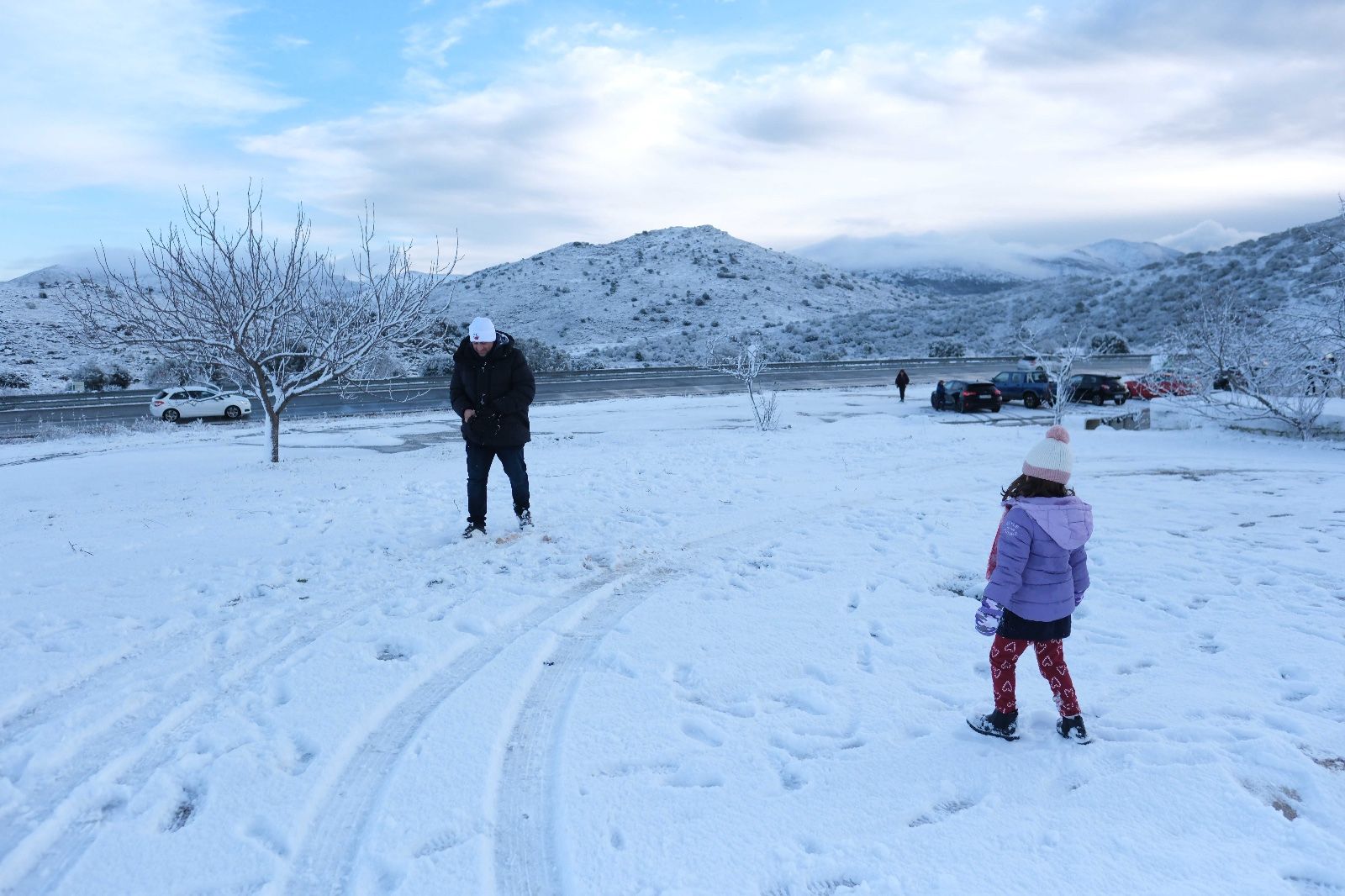 La nieve tiñe de blanco la Serranía de Ronda