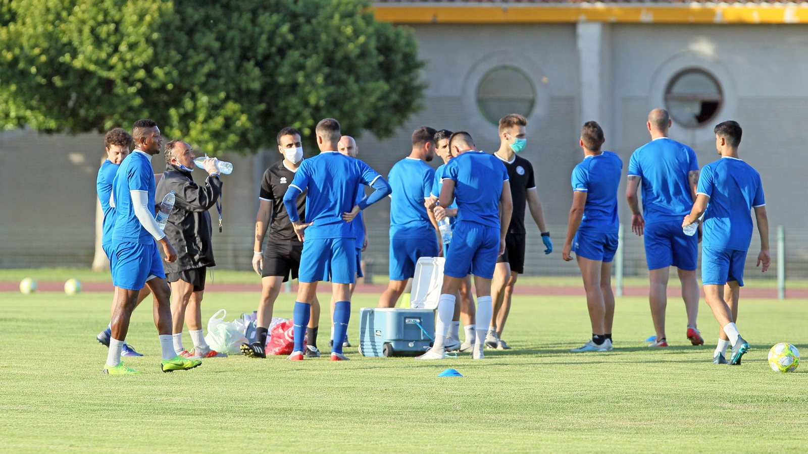 Primer entrenamiento del Xerez DFC en el Pepe Ravelo