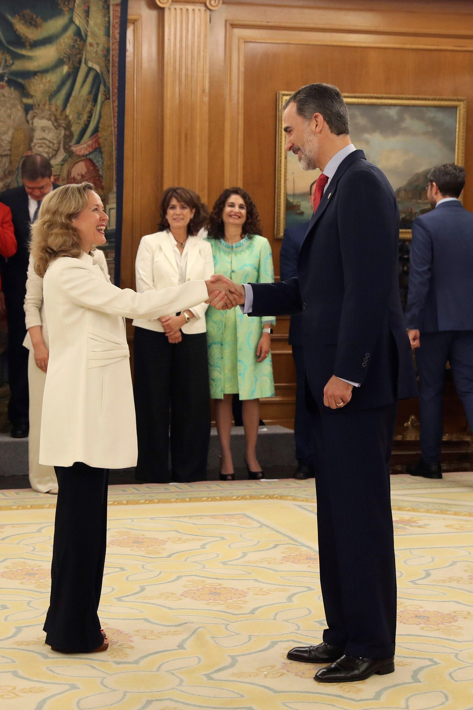 Las imágenes del acto de promesa de cargo de los ministros ante Felipe VI