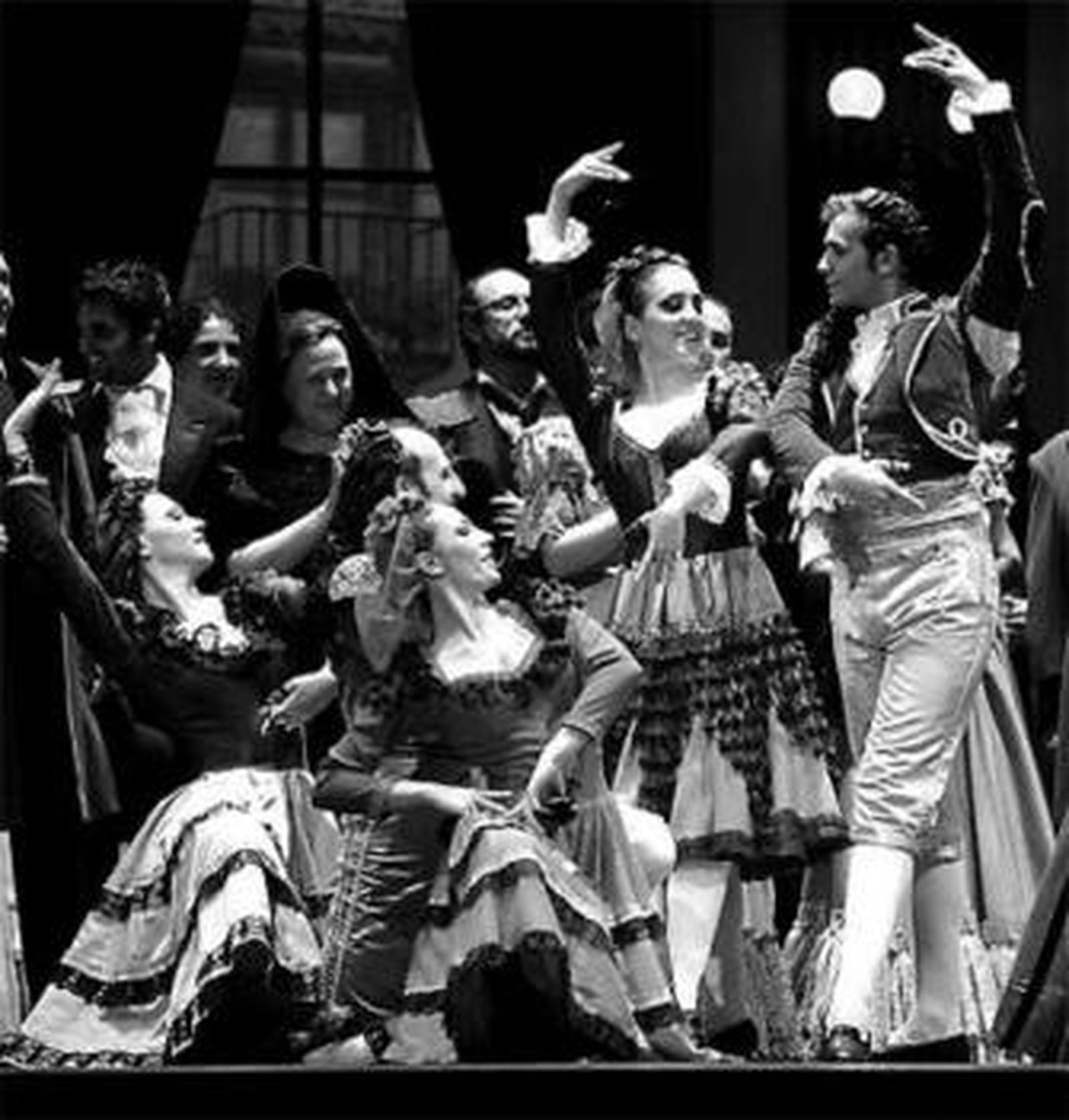 Uno de los momentos del ensayo general, ayer, en el Cervantes.