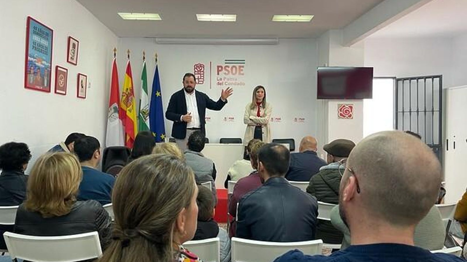 Rogelio Pinto y María Márquez durante el acto celebrado