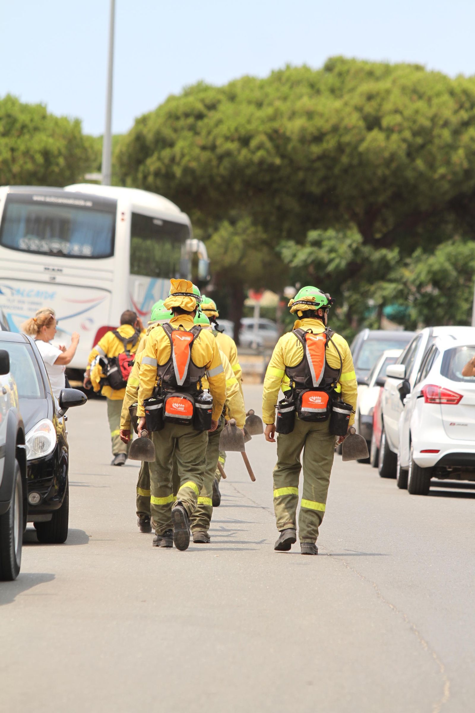 Las imágenes del incendio en Moguer y Mazagón