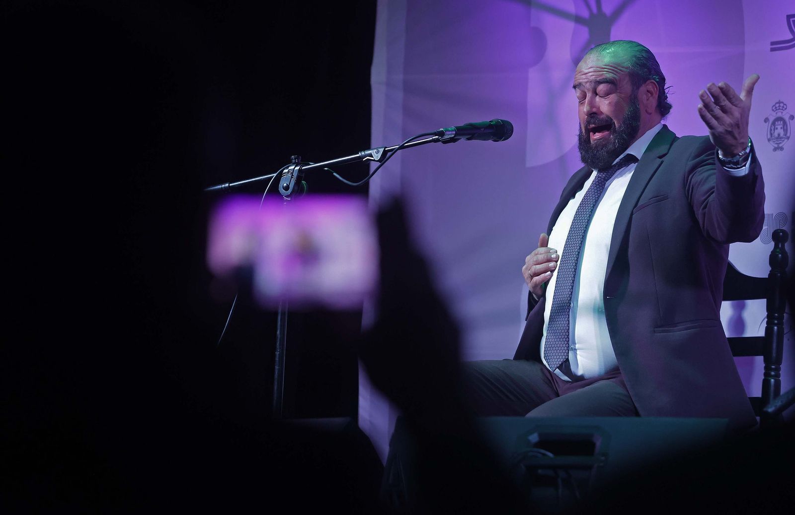 Fotos de la actuación de Miguel de Tena y Juan Gómez ‘‘Niño de la escalerilla’’ en el Centro de Interpretación 'Paco de Lucía' en Algeciras