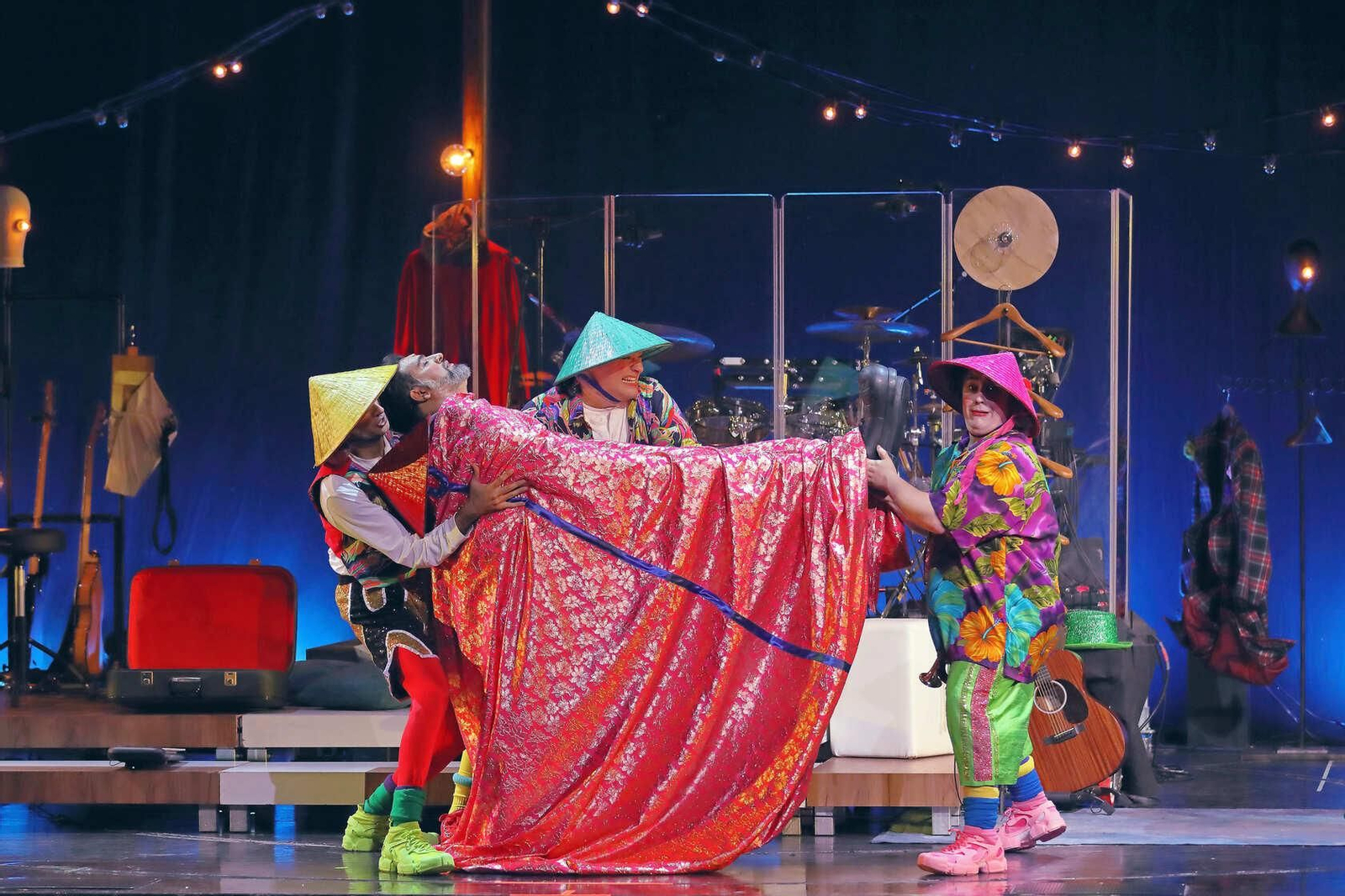 Los Hermanos Aragón durante uno de sus grandes espectáculos.