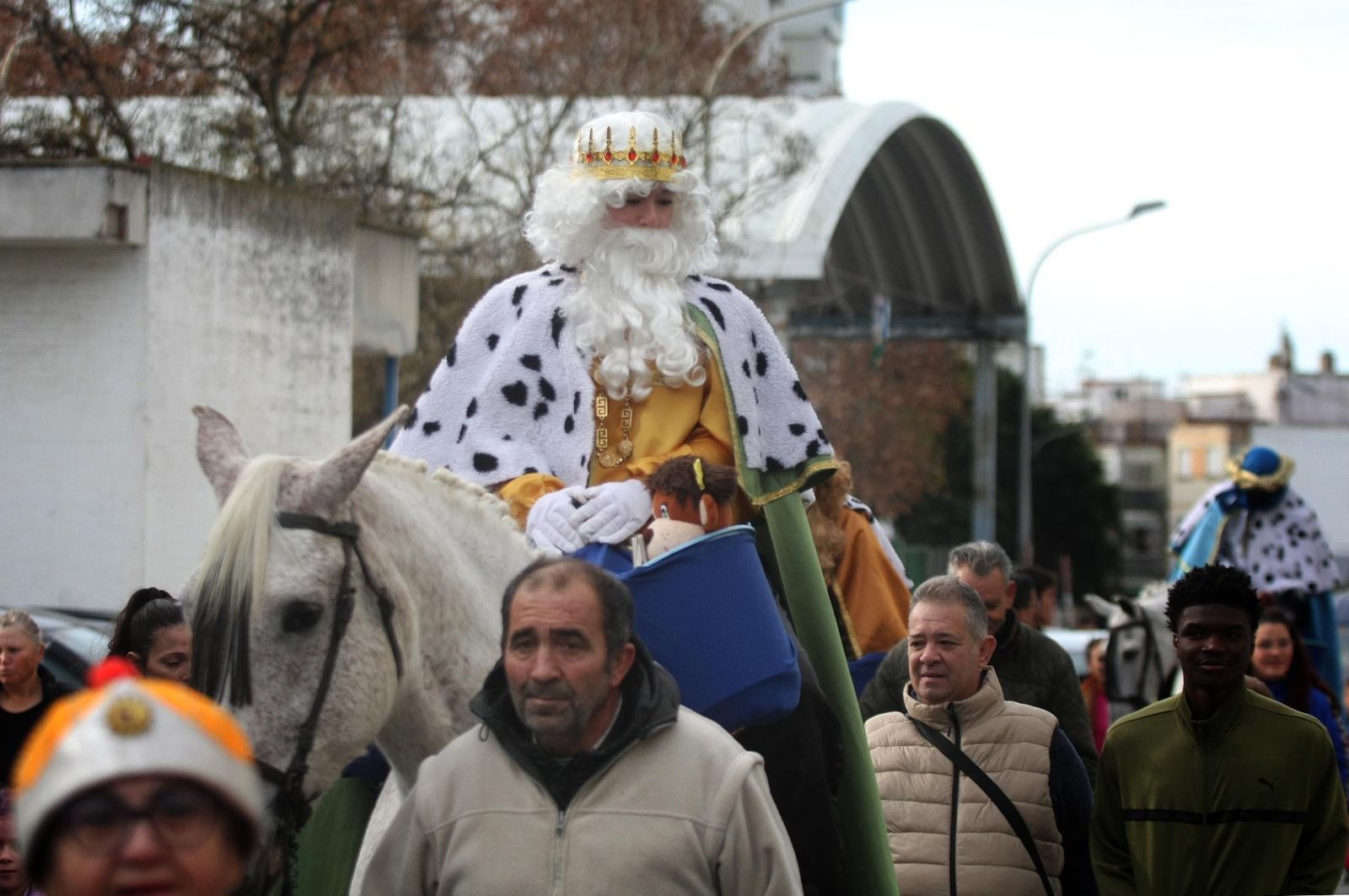 Imágenes de los Reyes Magos en la barriada de la Hispanidad