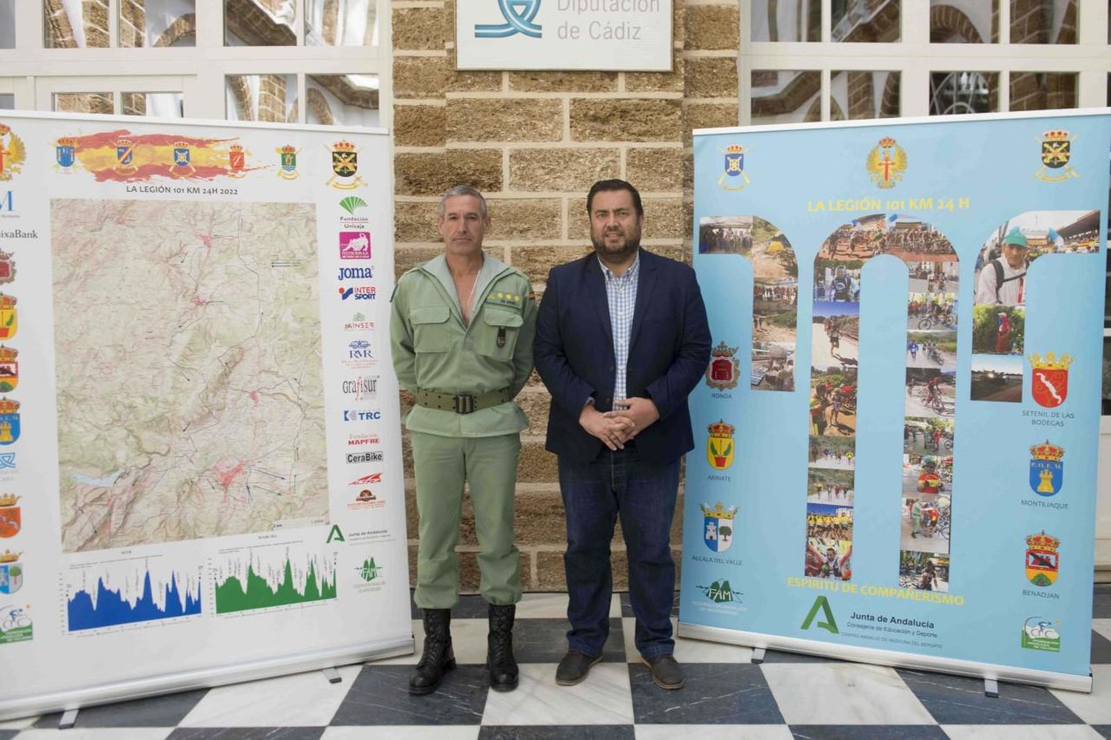 Presentación de la carreta de los 101 kilómetros en la Diputación de Cádiz.