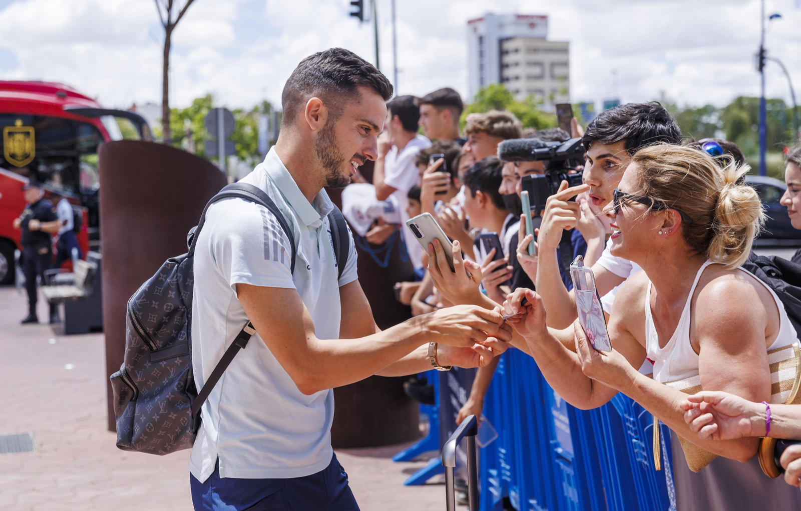 Las imágenes de la selección española en Sevilla