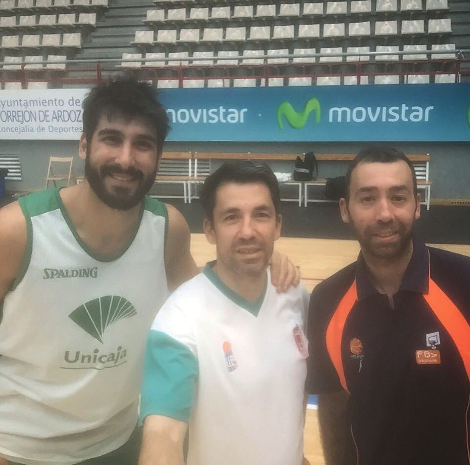 Dani Díez, con Gonzalo García y Pedro Rivero, en Madrid.