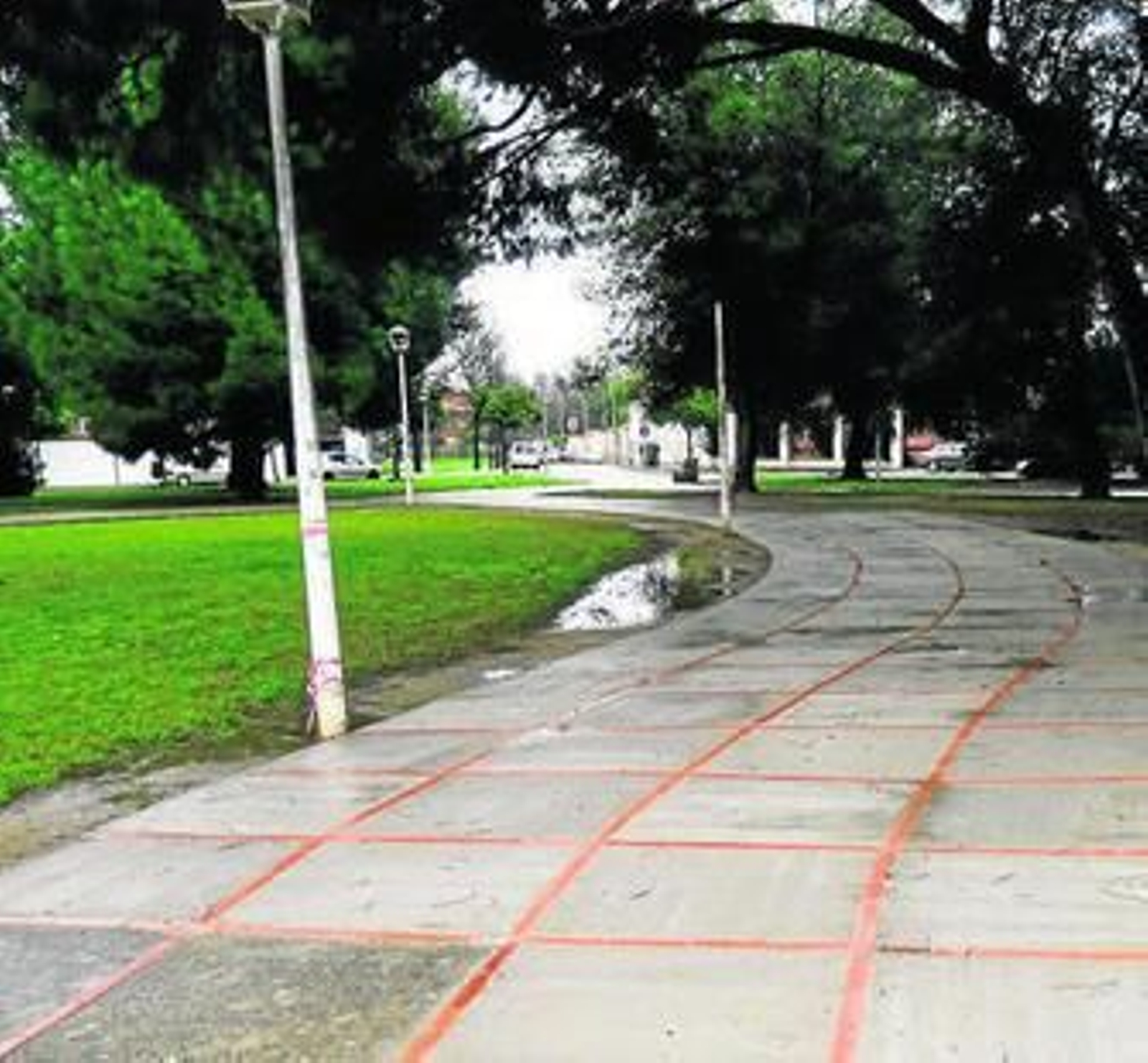 Imagen de uno de los caminos del parque, ya arreglado. Imagen de uno de los caminos del parque, ya arreglado.