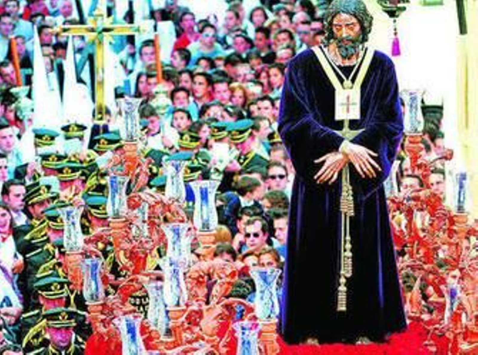 Jesús Cautivo en su paso en la salida procesional del Martes Santo.