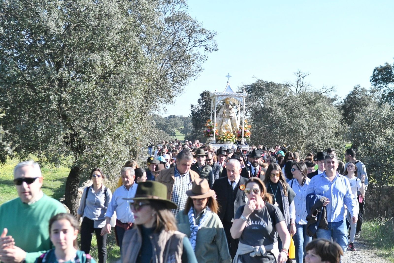 Romería de llevada de la Virgen de Luna a Pozoblanco, en fotos