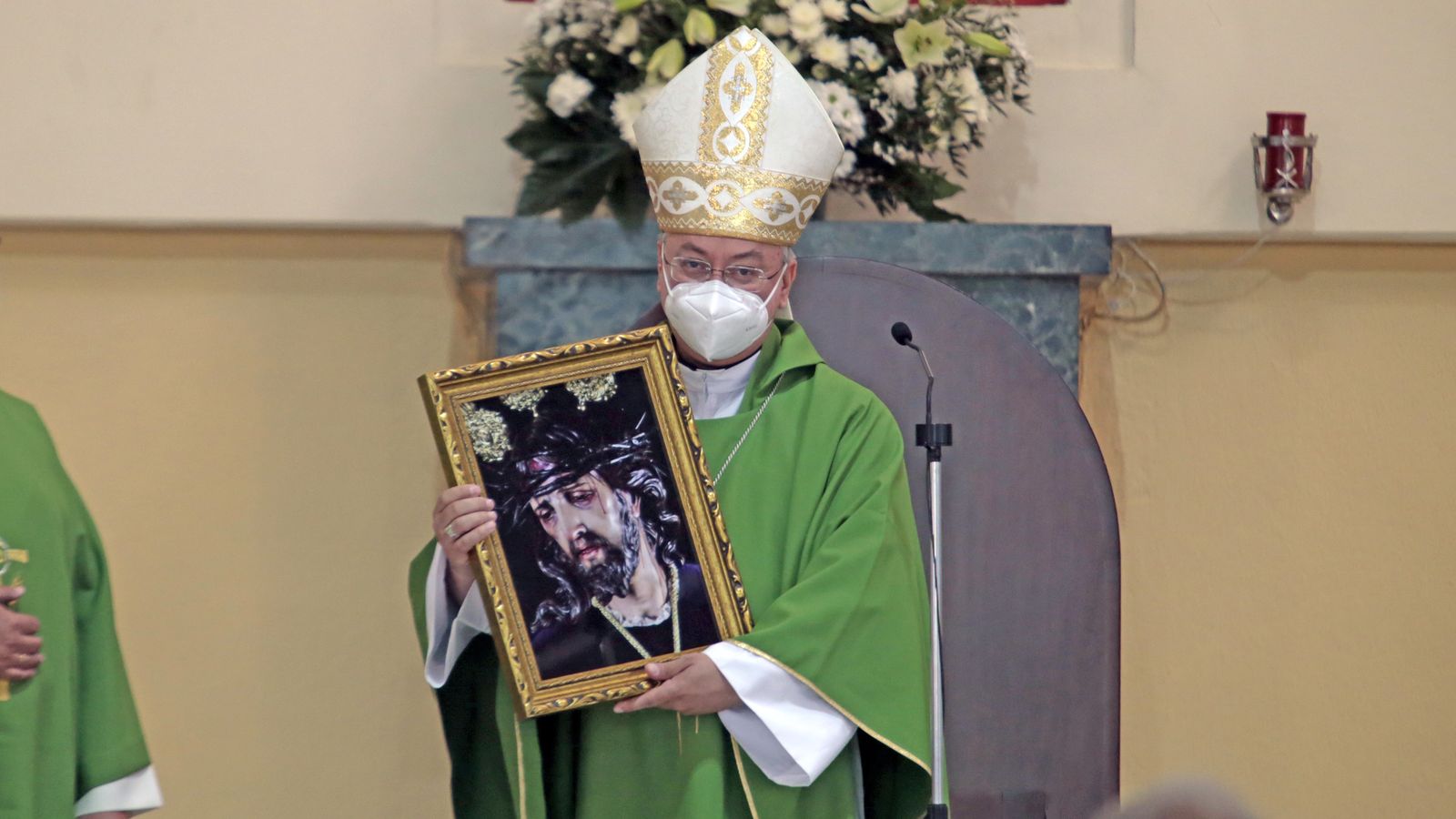 El obispo de Jerez visita San Rafael