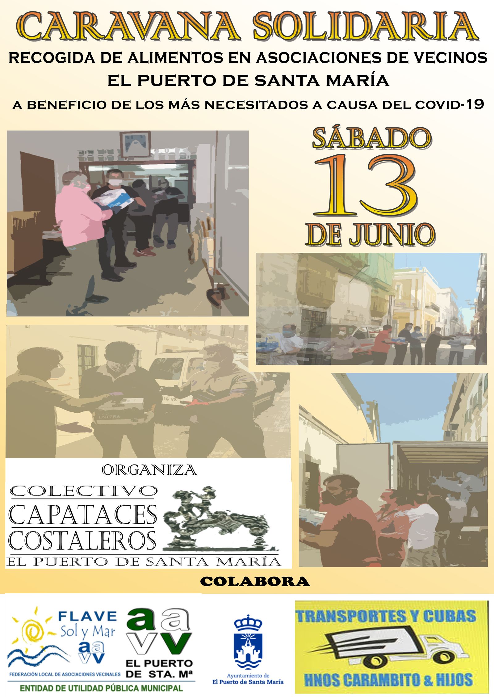 La Flave apoya la campaña de recogida de alimentos de Capataces y Costaleros.