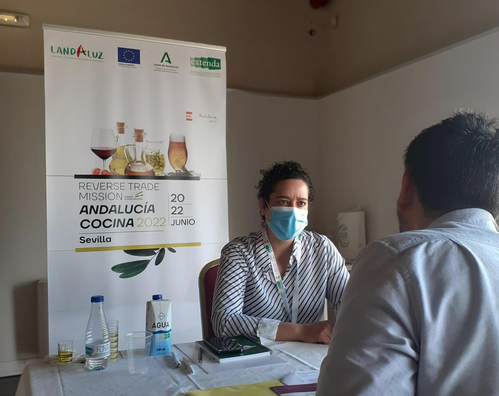 Encuentro entre empresas en el entorno de 'Andalucía Cocina'.