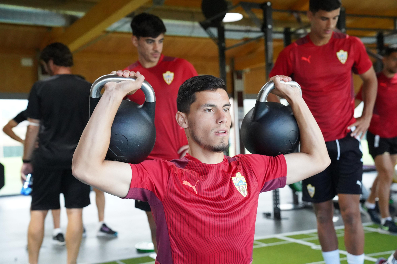 Fotos de la sesión matinal del Almería de este lunes 2 de agosto